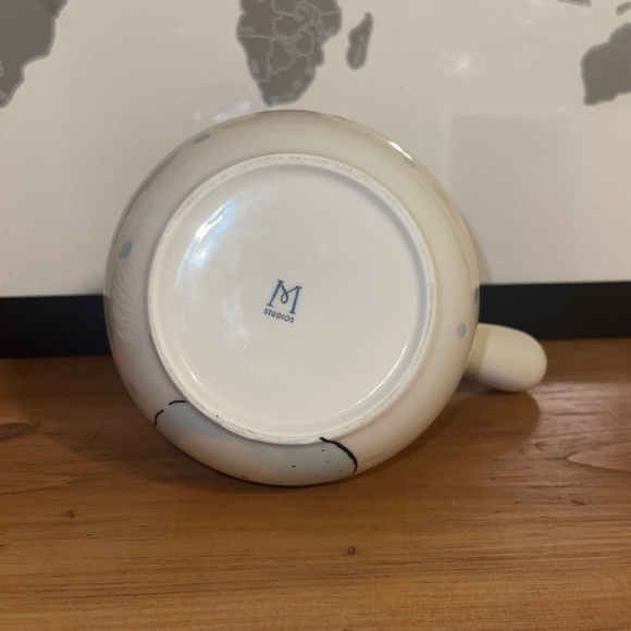 Rae Dunn OG VHTF RARE first edition snowman christmas cocoa pot M STUDIOS - Picture 3 of 3